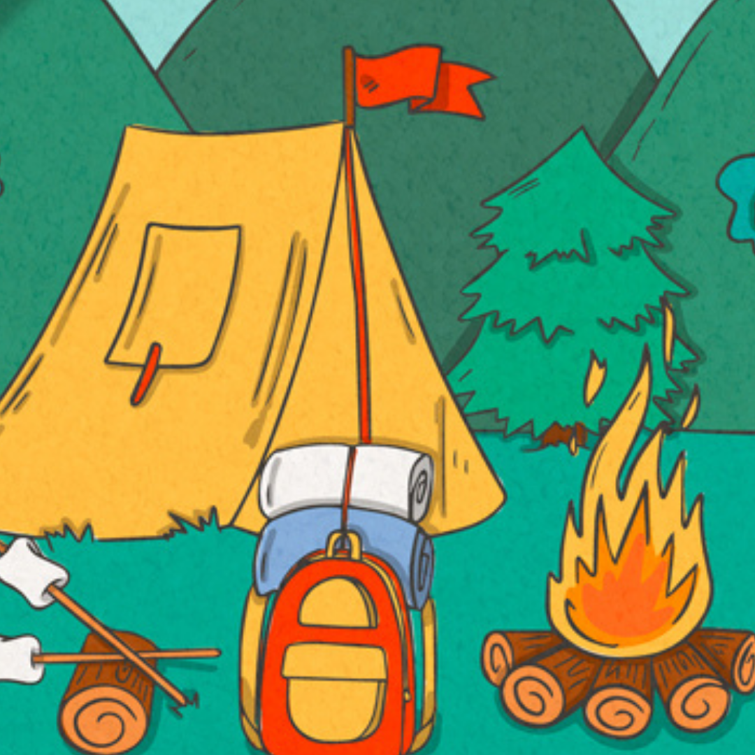 HAPPY CAMPING PINBOARD