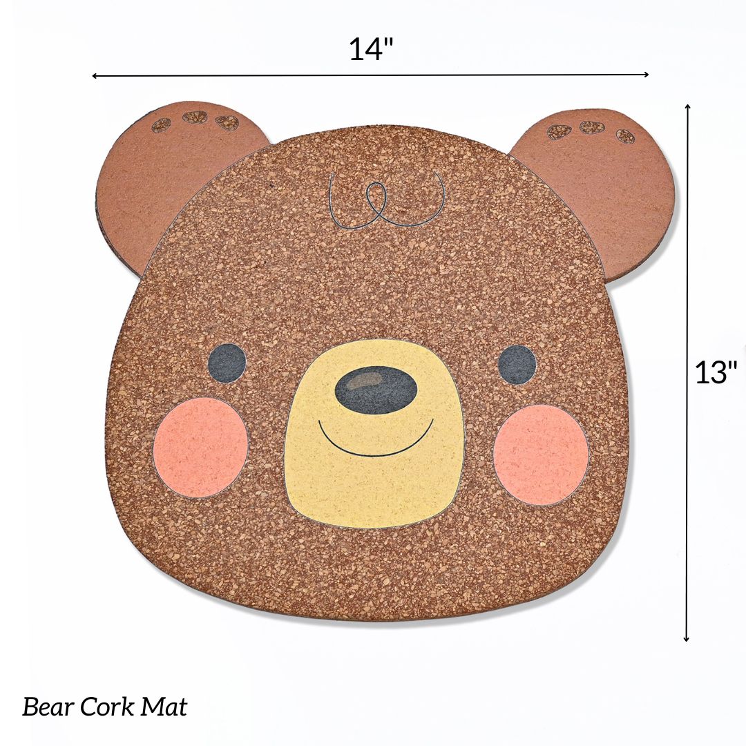 Bear COASTER & MAT SET