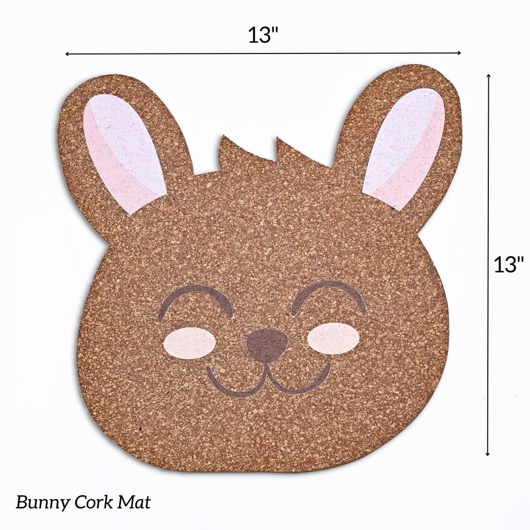 Bunny COASTER & MAT SET