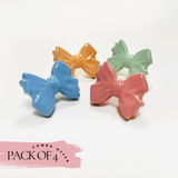 Special Combo Offer: Pack of 4 Bow  Ceramic Knobs at the Price of 3