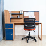 Blue Kids’ Study Desk with Corkboard