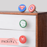 Special Combo Offer: Pack of 4 Superhero-inspired knobs at the Price of 3