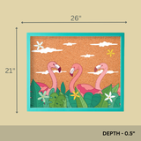 Swimming Flamingos