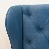 Navy Blue Upholstered Bed