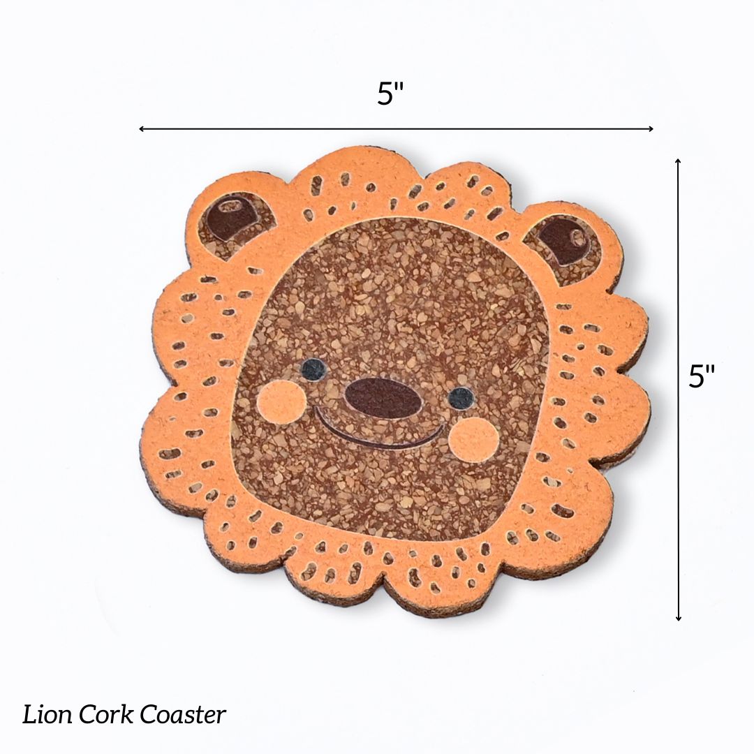 Lion Coaster & Mat Set