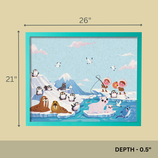 ARCTIC ANIMALS PINBOARD