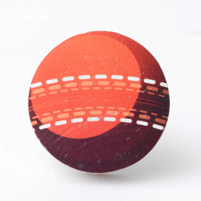 Special Combo Offer: Pack of 3 Cricket-themed Pinewood Knobs