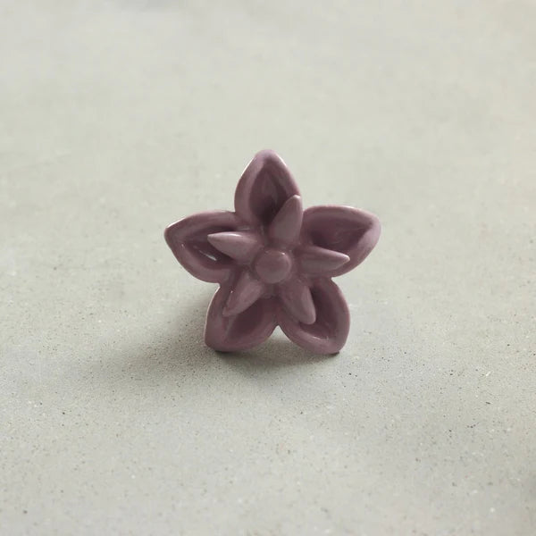 Special Combo Offer: Pack of 4 Cherry Blossom Flower  Ceramic Knobs at the Price of 3