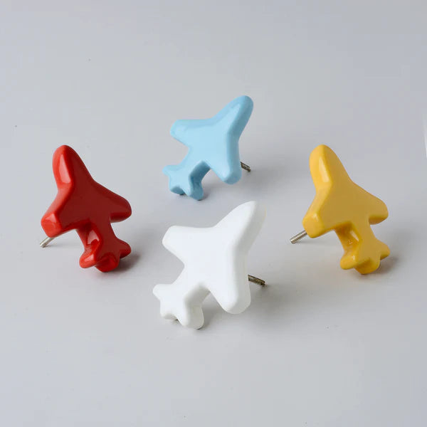 Special Combo Offer: Pack of 4 Aeroplane Ceramic Knobs at the Price of 3