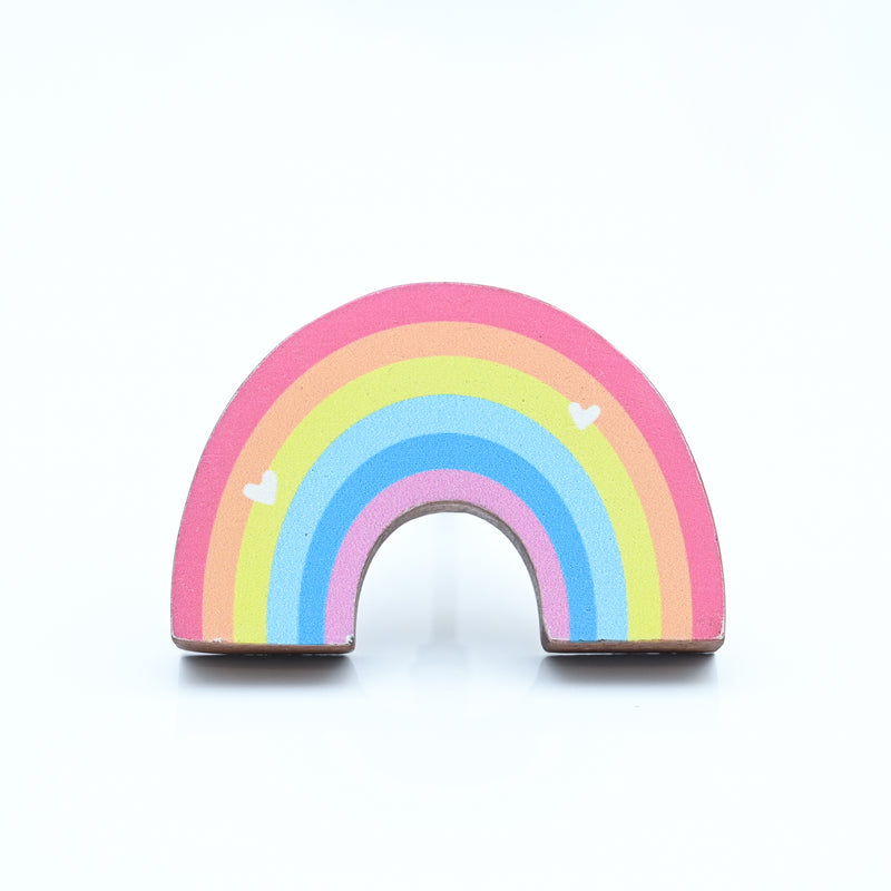 Rainbow Pinewood Drawer Knob