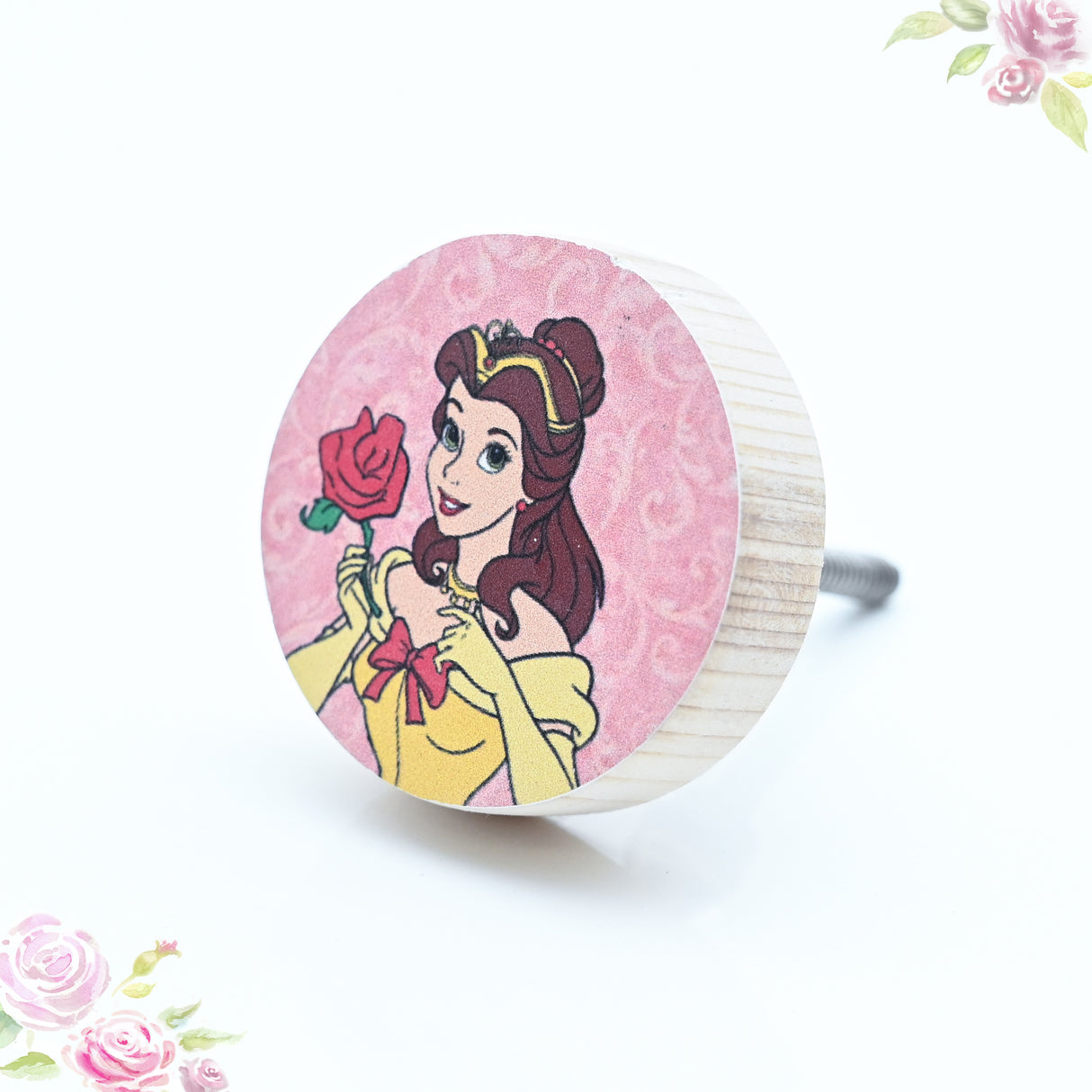 Belle with Rose Themed Drawer Knob – Disney Princess Collection