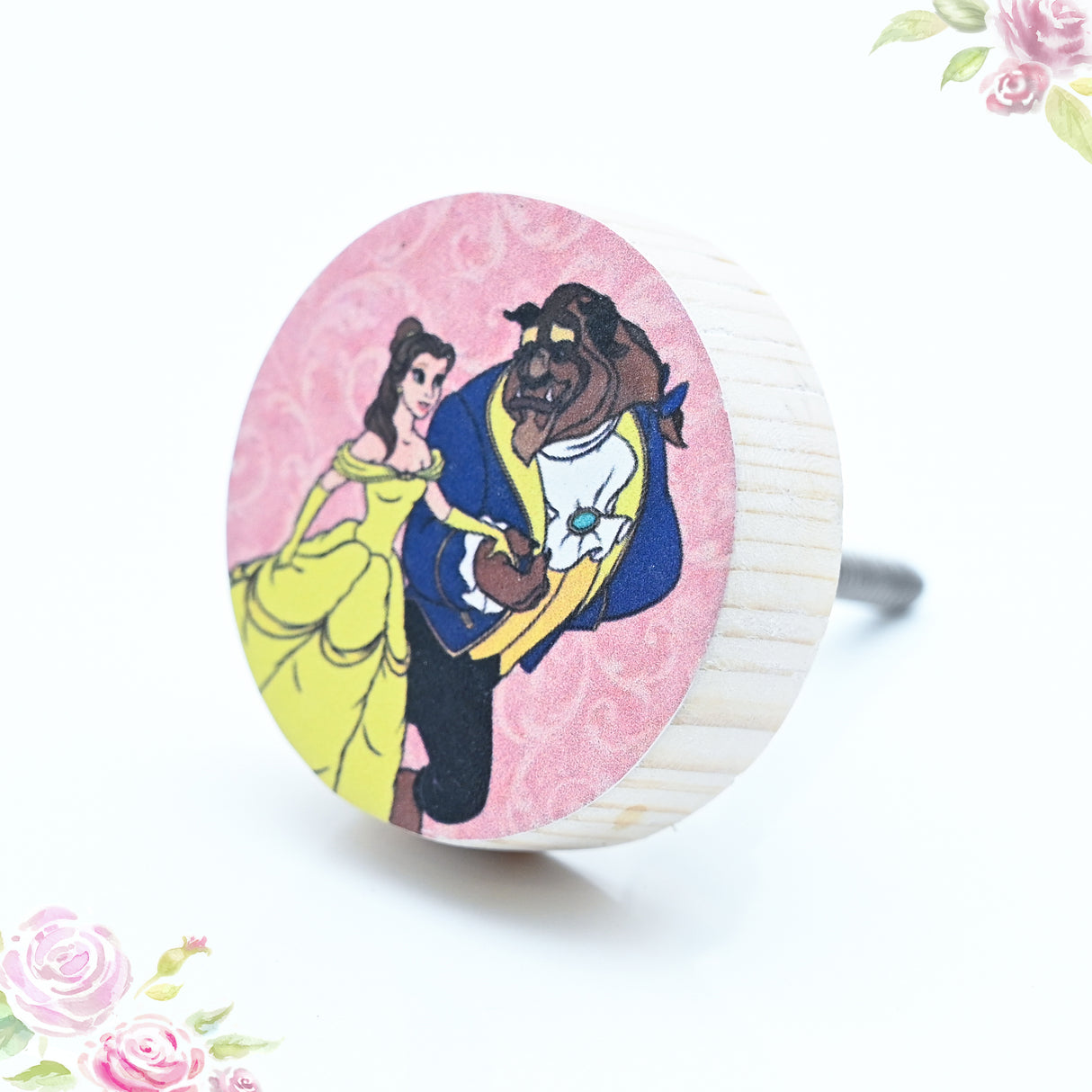 Belle and Beast Themed Drawer Knob – Disney Princess Collection