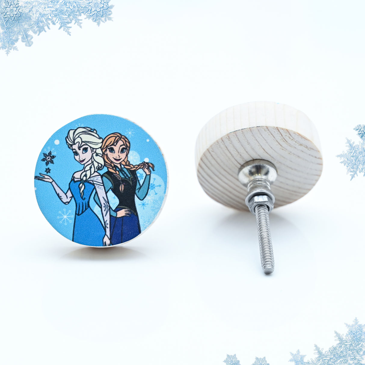 Special Combo Offer: Pack of 5 Disney princesses knobs ( Elsa Magic,, Anna and Elsa, Elsa and Olaf, Olaf Themed, Anna Themed )