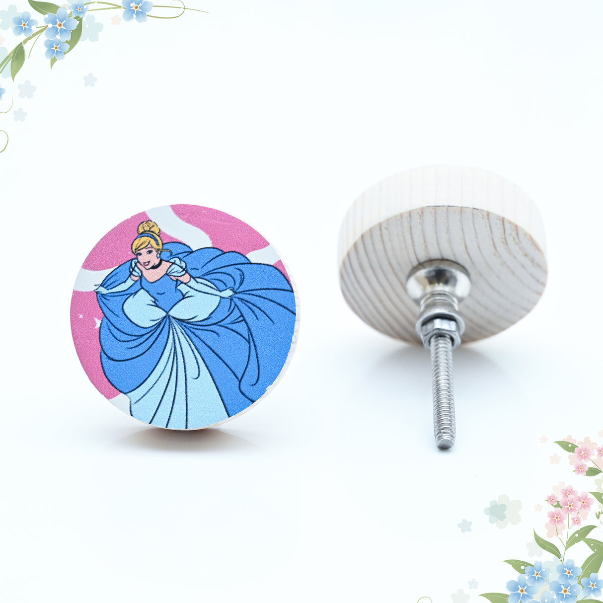 Cinderella Themed Drawer Knob – Disney Princess Collection