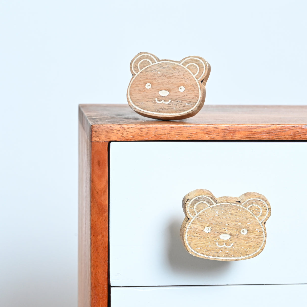 Bear Mango Wood Drawer Knob