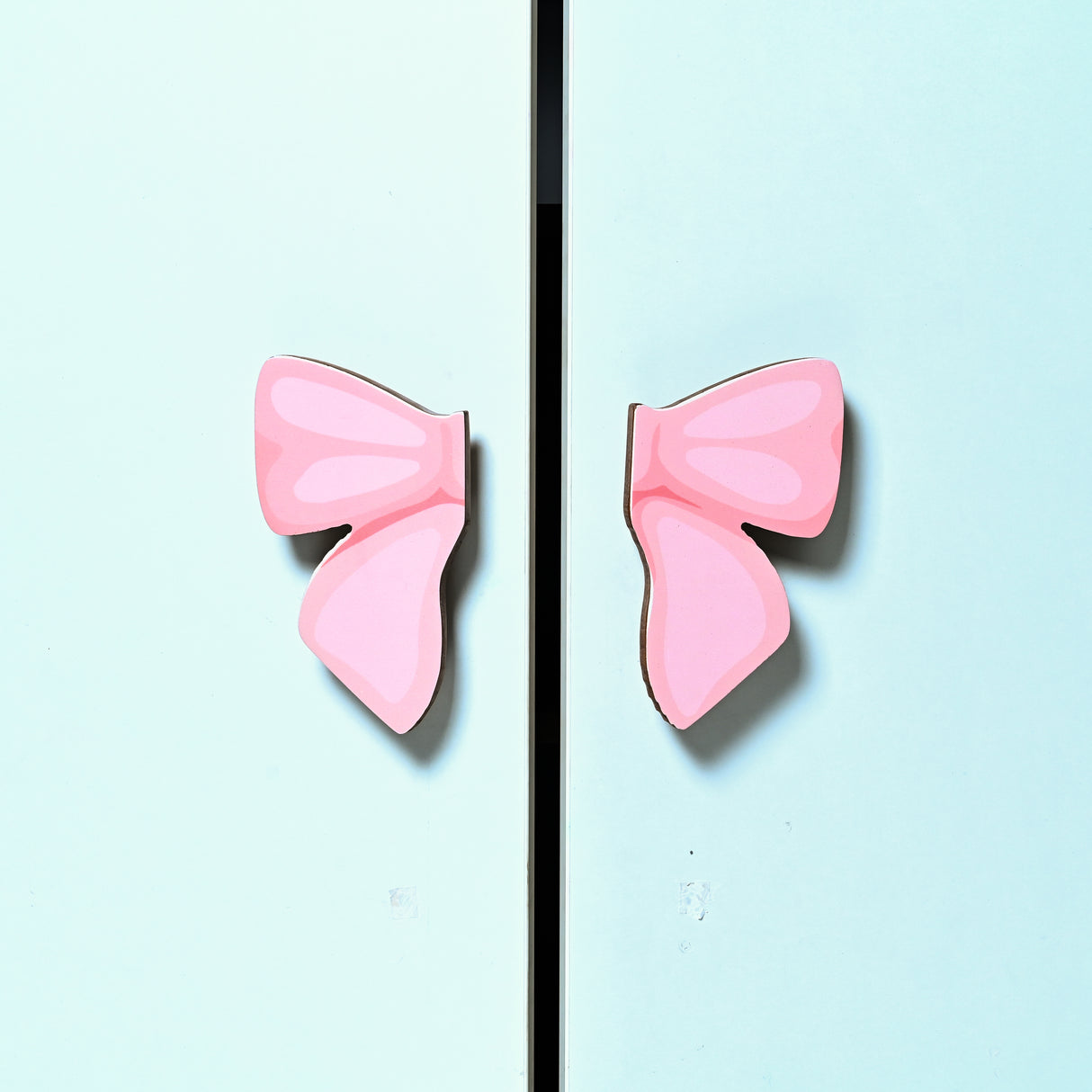 Pink Bow Cupboard Handles