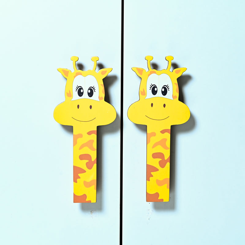 Giraffe Wooden Door Handle