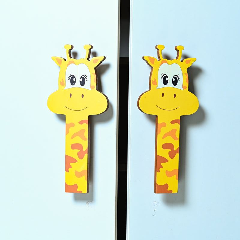 Giraffe Wooden Door Handle