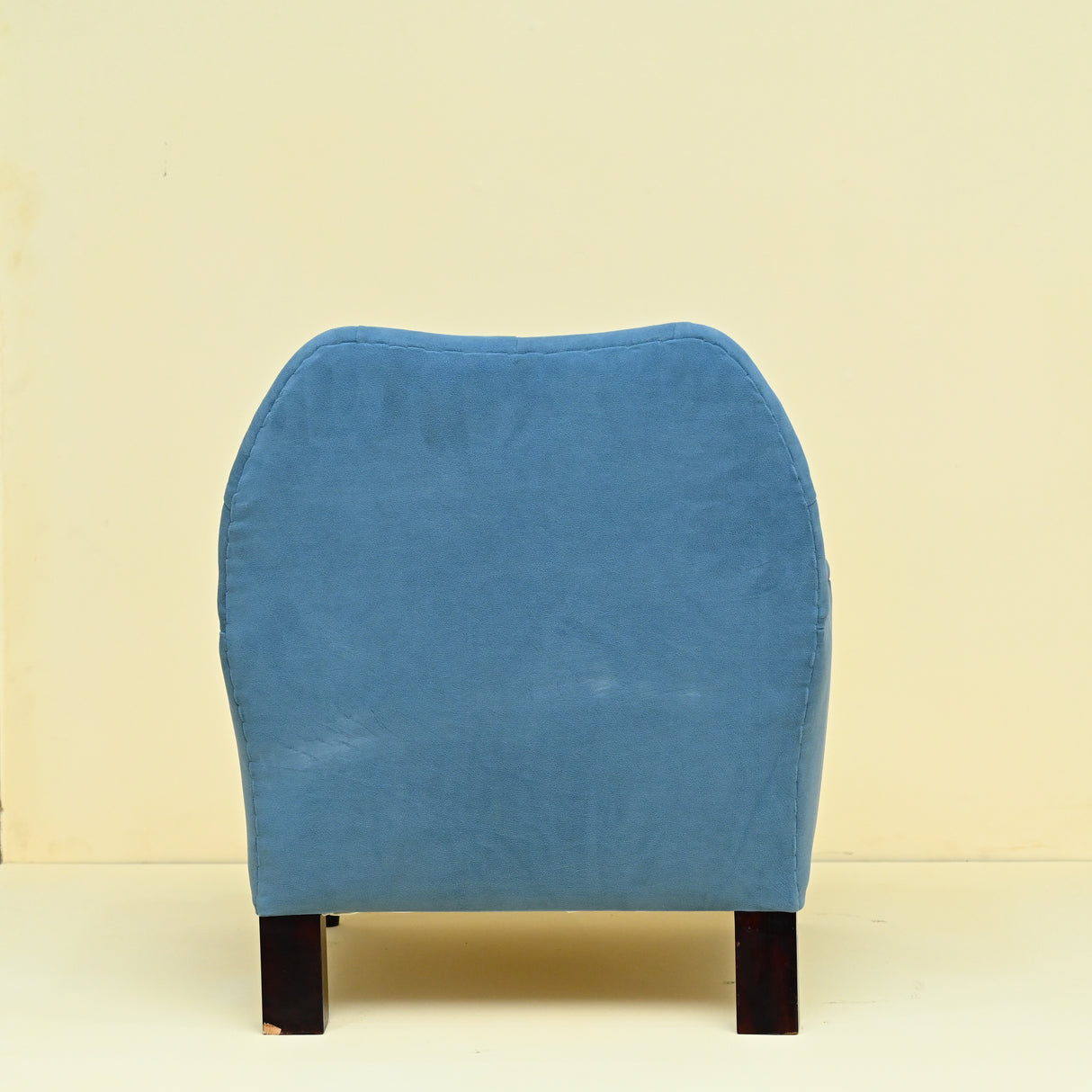 Blue Tufted Accent Chair