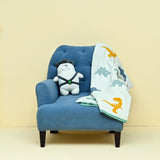 Blue Tufted Accent Chair