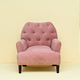 Pink Tufted Accent Chair