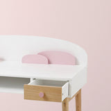 Pink Cloud Study Desk – Perfect for Your Little Dreamer