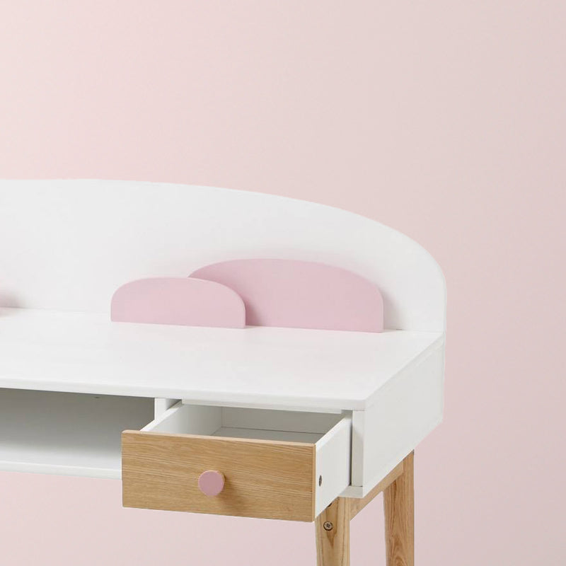 Pink Cloud Study Desk – Perfect for Your Little Dreamer