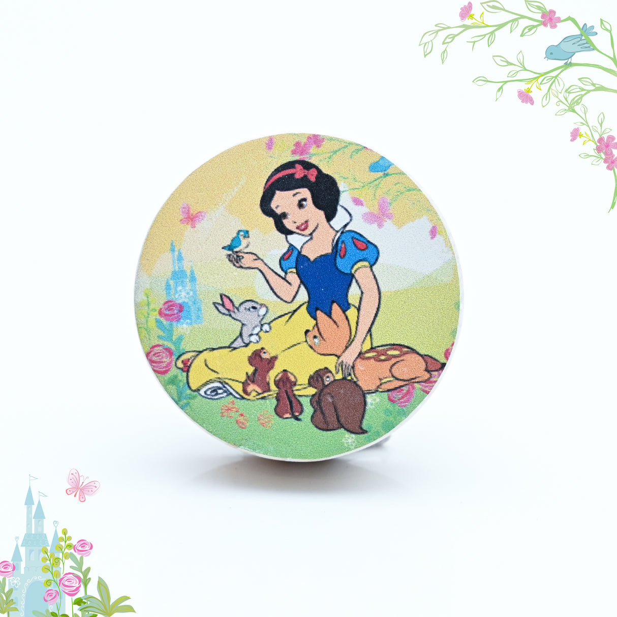 Snow White with Forest Friends Themed Drawer Knob – Disney Princess Collection