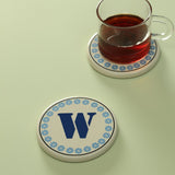 Monogram W coaster