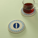 Monogram O coaster