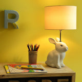 Snow ball rabbit lamp