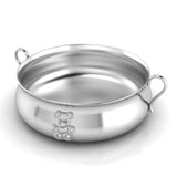 Silver Plated Bowl for Baby & Child - Teddy embossed Feeding Porringer