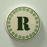 Monogram R coaster